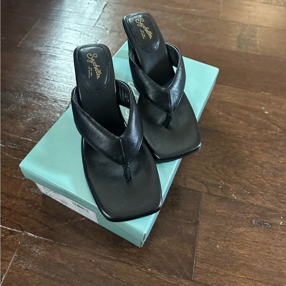 Seychelles EGO Black Leather Sandals – Women’s Size 7.5, Brand New, Retail $109 - Picture 12 of 13
